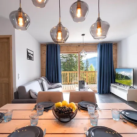 Chic 6 Pers Avec Parking Aux Saisies Apartamento